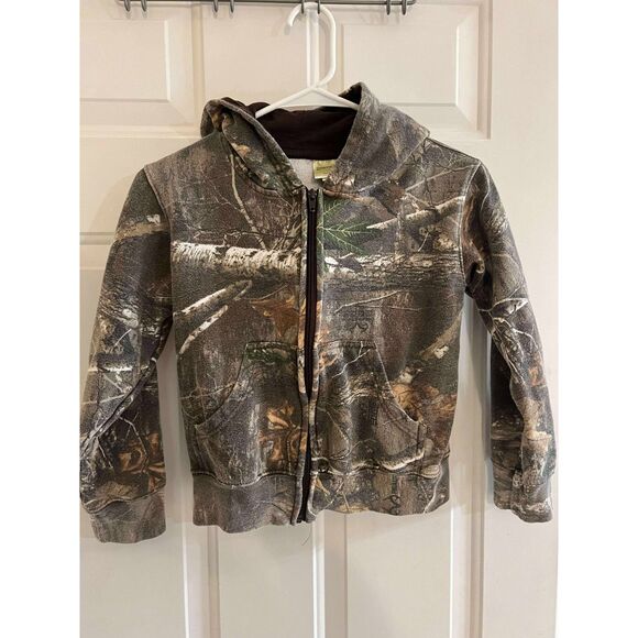 Rustic Ridge Boys Camouflage Camo Zip Up Hoodie M 10-12 - Picture 1 of 6